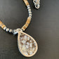 Men's Navajo Wild Horse Picture Jasper Pendant | Sterling Silver Necklace | Authentic Native American Handmade | 10332