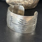 Native American Sterling Silver Navajo Stamped Cuff Bracelet | Handmade | 14589