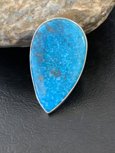 Navajo Blue Kingman Turquoise Ring | Sterling Silver | Sz 7 | Authentic Native American Handmade | 11813