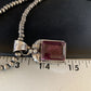 Navajo Purple Spiny Necklace Pendant | Sterling Silver | Authentic Native American Handmade | 13629