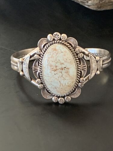 High-Grade Dry Creek Turquoise Cuff Bracelet | Navajo Sterling Silver | Authentic Native American Jewelry | 2083