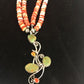 Navajo Green Turquoise & Spiny Oyster Pendant Necklace | Authentic Native American Sterling Silver | Multi-Stone | 8486
