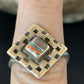 Native American Women's Navajo Sugilite Spiny Oyster Inlay Ring | Sz 8 | 13129