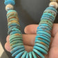 Navajo Graduated Blue Green Turquoise Necklace | Sterling Silver | Authentic Native American | 21" | 606