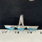 Navajo Blue Kingman Turquoise Multi-Stone Ring | Authentic Native American Sterling Silver | Sz 11 | 14497
