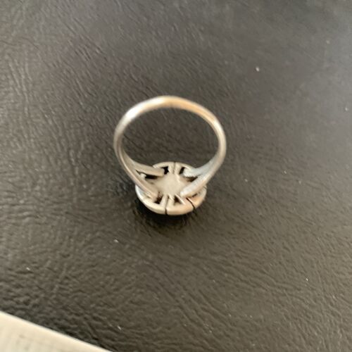 Navajo Purple Sugilite Orange Spiny Oyster Inlay Ring | Sz 7 | Authentic Native American Handmade | 11187