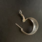 Native American Old Pawn Women's Hoop Stud Earrings | Sterling Silver | 1" | 13009