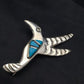 Navajo Hummingbird Inlay Pin | Turquoise | Sterling Silver | Authentic Native American Handmade | 2903
