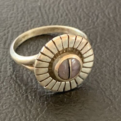 Native American Women's Navajo Purple Sugilite Inlay Ring | Sz 7 | 11188