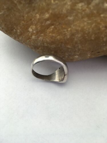 Navajo Black Opal & Turquoise Inlay Ring | Sterling Silver | Sz 6 | Authentic Native American Handmade | 1713