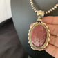 Navajo Pearls Purple Spiny Oyster Pendant Necklace | Sterling Silver | Authentic Native American Handmade | 10701