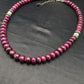 Navajo Purple Sugilite Bead Necklace | Sterling Silver | 23" | Authentic Native American Handmade | 4178