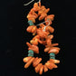 Navajo Orange Coral Turquoise Earrings Set | Sterling Silver | Authentic Native American Handmade | 1776