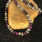 Navajo Men's Purple Sugilite Necklace | Sterling Silver | 22" | Authentic Native American Handmade | 8532