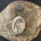 Hopi Kokopelli Stamped Pendant | Sterling Silver | Authentic Native American Handmade | 02031