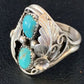 Navajo Kingman Turquoise Multi-Stone Ring | Authentic Native American Sterling Silver | Sz 11 | 14175
