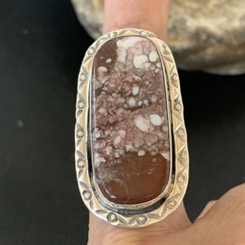 Southwestern Navajo Wild Horse Turquoise Ring | Sterling Silver | Sz 9.5 | 1870