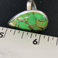 Navajo Green Mojave Turquoise Ring | Sterling Silver | Sz 7 | Authentic Native American Handmade | 11796