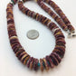 Navajo Purple Spiny Oyster & Turquoise Necklace | Sterling Silver | Authentic Native American | 32" | 8886