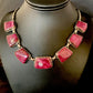 Lariat Necklace with Purple Spiny Oyster Choker Pendant | Sterling Silver | 20" | 13791