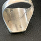 Native American Zuni Men's Spiny Blue Turquoise Ring | Sterling Silver Inlay | Sz 15 | 12425