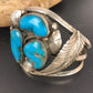 Navajo Old Pawn Bisbee Turquoise Cuff Bracelet | Sterling Silver | Native American | 8281