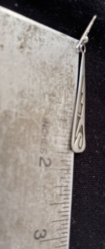 Native American Hopi Sterling Silver Dangle Earrings | Handmade | 01507