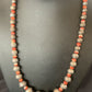 Navajo Pearl Red Spiny Oyster Bead Necklace | Sterling Silver | Single Strand | 11878
