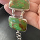 Navajo Green Mojave Turquoise Link Bracelet | Sterling Silver | 8" | Authentic Native American Handmade | 11646