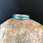 Southwestern Navajo Blue Opal Inlay Ring | Sterling Silver | Sz 9.5 | Authentic Native American Handmade | 10612
