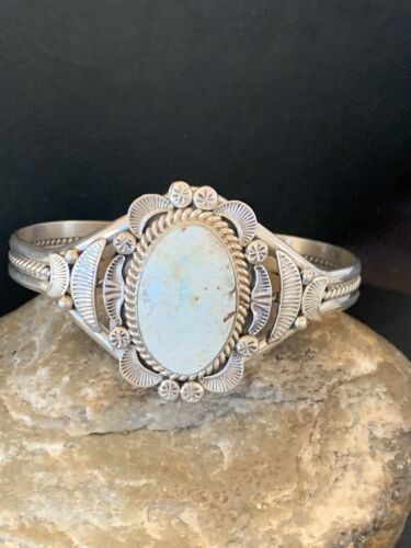 High-Grade Dry Creek Turquoise Cuff Bracelet | Navajo Sterling Silver | Authentic Native American Jewelry | 2084
