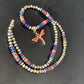 Navajo Dragonfly Pendant | Sterling Silver Turquoise Coral Multi-Color Inlay | Authentic Native American Handmade | 13556