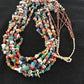 Native American Santo Domingo Multi-Stone Bead Necklace | 36" | 1254