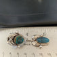 Handmade Navajo Spiderweb Turquoise Dangle Earrings | Sterling Silver | Authentic Native American | 1481