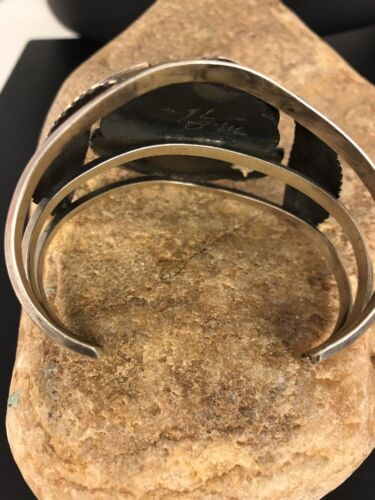 Navajo Old Pawn Bisbee Turquoise Cuff Bracelet | Sterling Silver | Native American | 8281