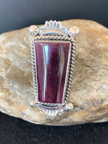 Southwestern Women's Sterling Silver Purple Spiny Oyster Ring | Sz 6 | 430