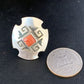 Native American Orange Spiny Oyster Navajo Ring | Sterling Silver | Sz 8 | 13717