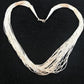 Sterling Silver Liquid Heishi Necklace | 30 Strands | Navajo Style | 17" | S431
