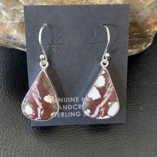 Southwestern Women's Navajo Wild Horse Earrings | Sterling Silver | Authentic Native American Handmade | 12785