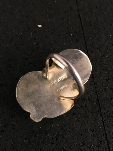 Native American Navajo Apple Coral Sponge Multi-Stone Ring | Sterling Silver | Sz 6 | 8766