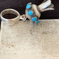 Navajo Turquoise Naja Pendant | Sterling Silver | Native American Handmade | 1" | 1047