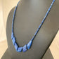 Navajo Blue Lapis Lazuli Minimalist Necklace | Sterling Silver | 18" | Authentic Native American Handmade | 01372