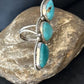 Navajo Blue Kingman Turquoise Multi-Stone Ring | Authentic Native American Sterling Silver | Sz 11 | 14497