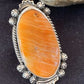 Southwestern Women's Navajo Spiny Oyster Ring | Sterling Silver | Sz 11.5 | Authentic Native American Handmade | 1001