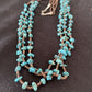 Navajo Kingman Turquoise 3 Strand Necklace | Sterling Silver | Authentic Native American Handmade | 1161