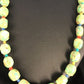 Navajo Sterling Silver Green Turquoise Necklace | Native American Southwestern | 24" | 337
