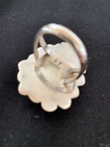 Native American Navajo Blue Turquoise #8 Ring | Sterling Silver | Sz 9.5 | 547