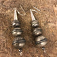 Navajo Sterling Silver Handmade Pearls Earrings | 1.5" | 10201