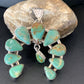 Navajo Green Royston Turquoise Pendant | Authentic Native American Sterling Silver | Naja | 12104