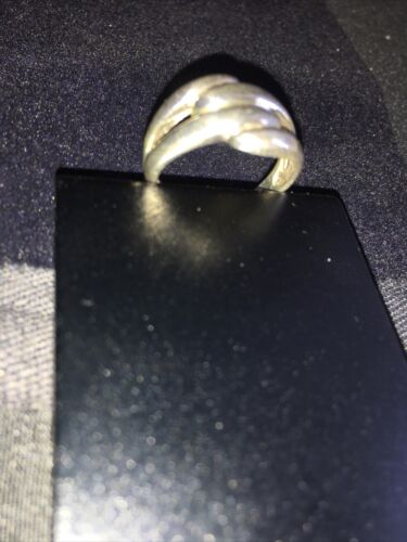 Native American Navajo Women's Swirl Ring | Sterling Silver | Sz 6.5 | 01793